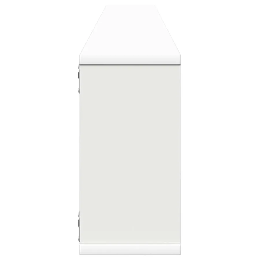 Étagères cube murales 4 pcs Blanc 100x15x30cm bois d'ingénierie - 7