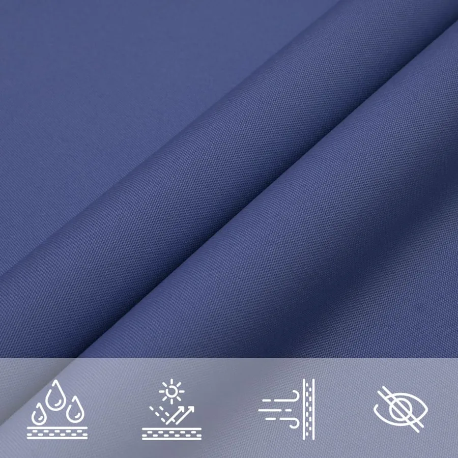 Voile de parasol tissu oxford carré 3,6x3,6 m bleu - 7
