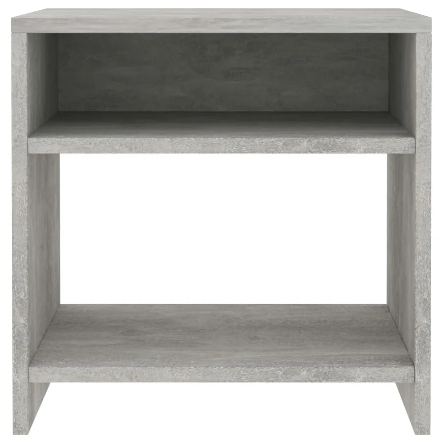 Table de chevet Gris béton 40x30x40 cm Bois d'ingénierie - 4