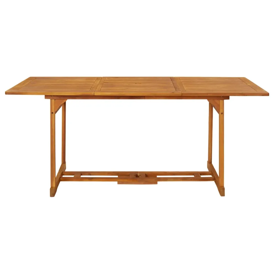 Table à dîner de jardin 180x90x75 cm Bois d'acacia solide - 2