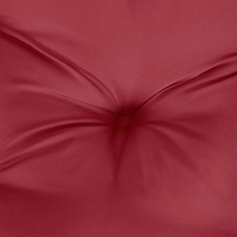 Coussin de banc de jardin rouge bordeaux tissu oxford - 6