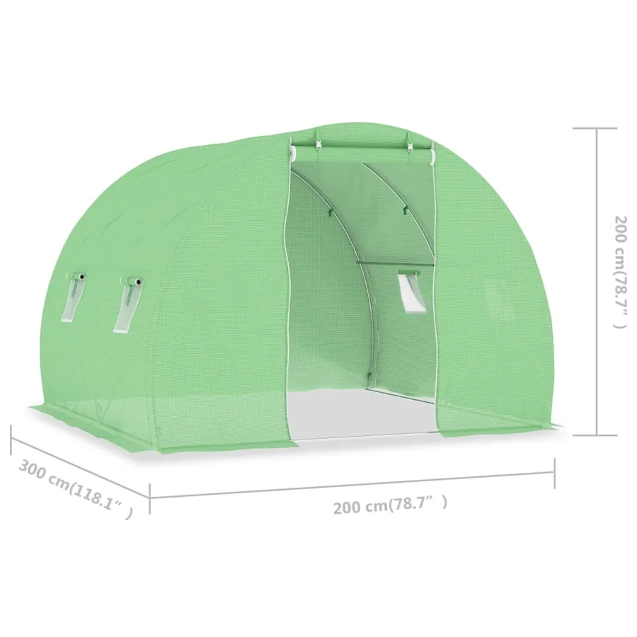 Serre 6 m² 3x2x2 m - 11