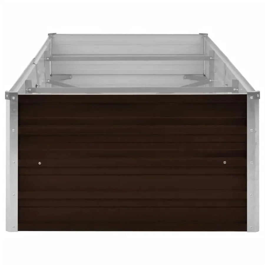 Lit surélevé de jardin Marron 240x80x45 cm Acier galvanisé - 5
