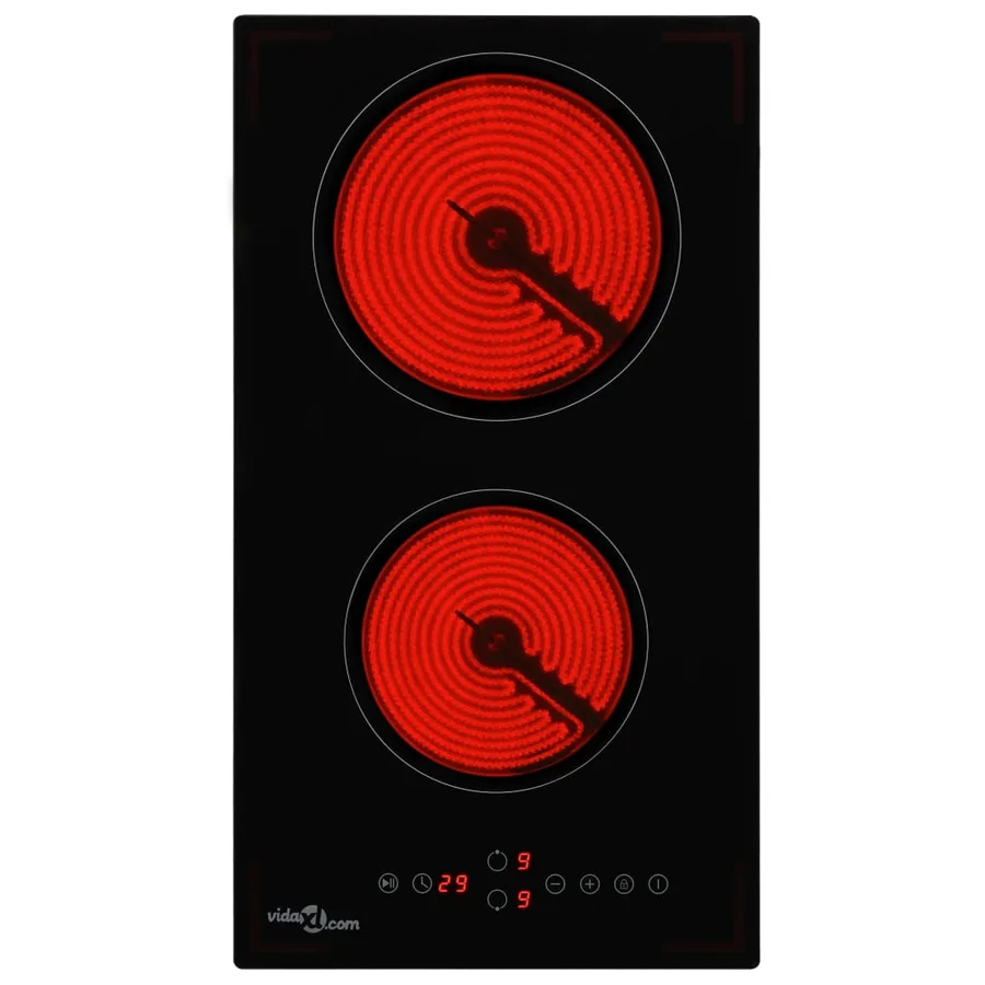 Plaque de cuisson Céramique 2 brûleurs Contrôle tactile 3000 W - 3