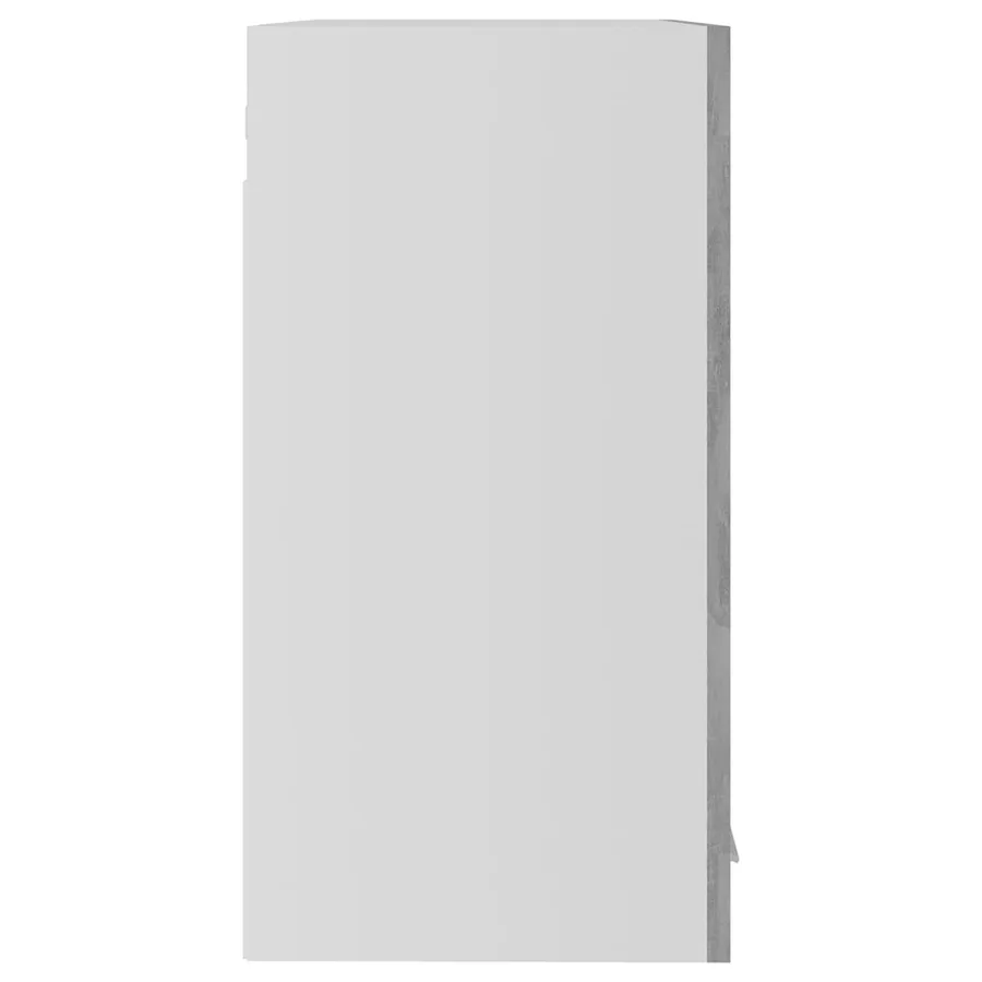 Vitrine suspendue "Lyon" Gris béton 60 x 31 x 60 cm Bois d'ingénierie - 8