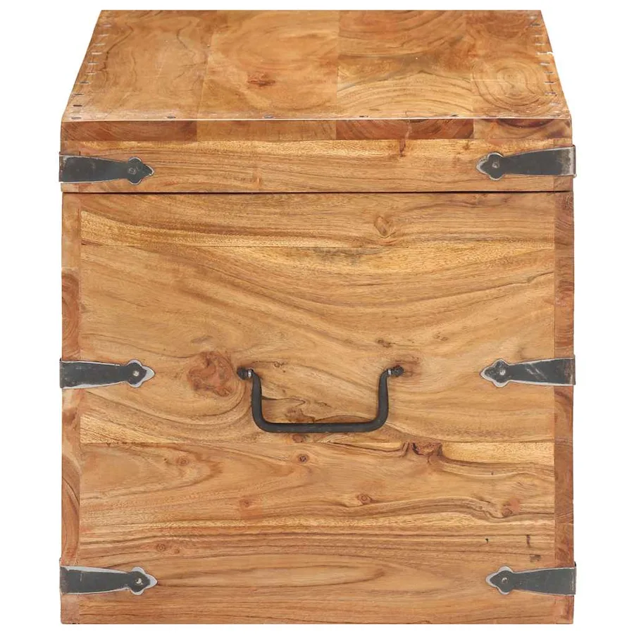 Coffre 90x40x40 cm Bois d'acacia solide - 3