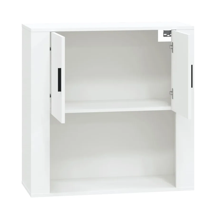 Armoire murale Blanc 80x33x80 cm Bois d'ingénierie - 4
