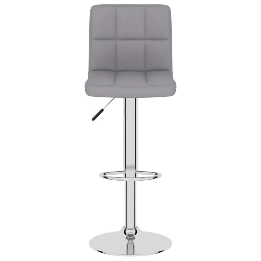 Tabourets de bar lot de 2 gris clair tissu - 4