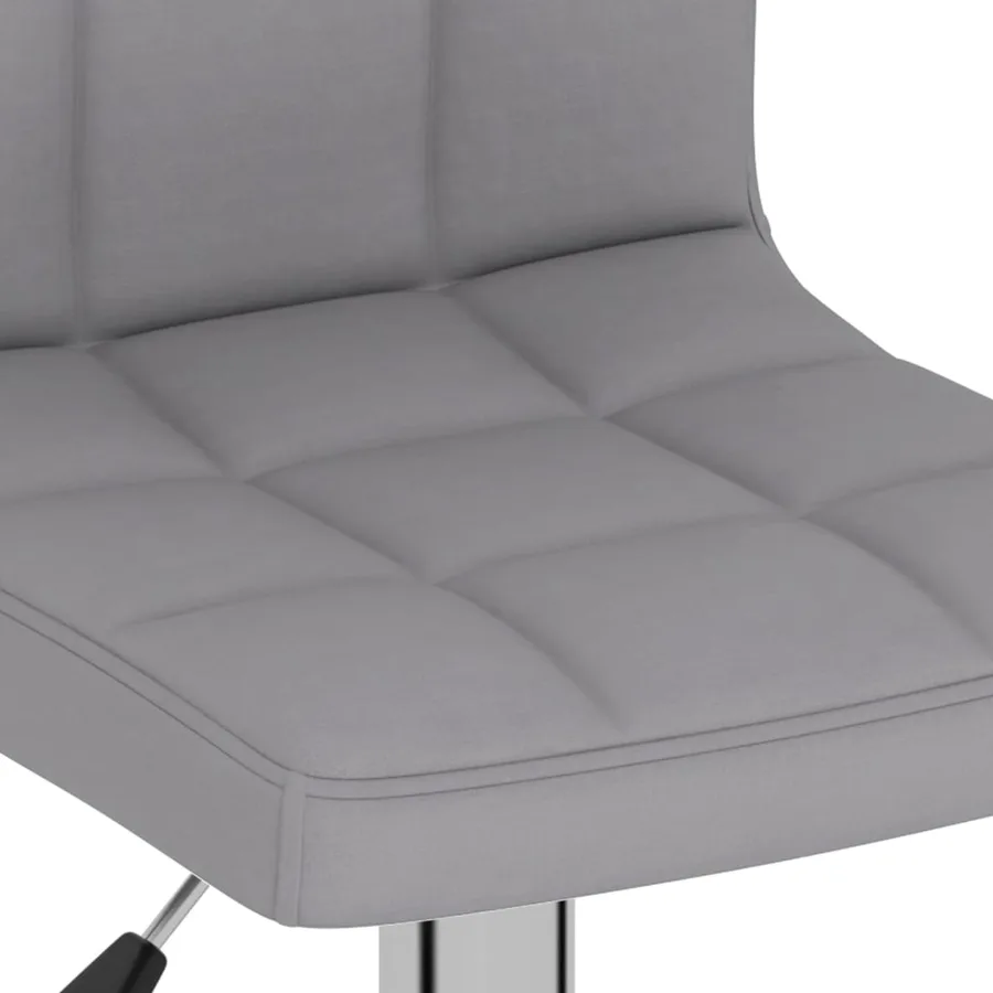 Tabourets de bar lot de 2 gris clair tissu - 8