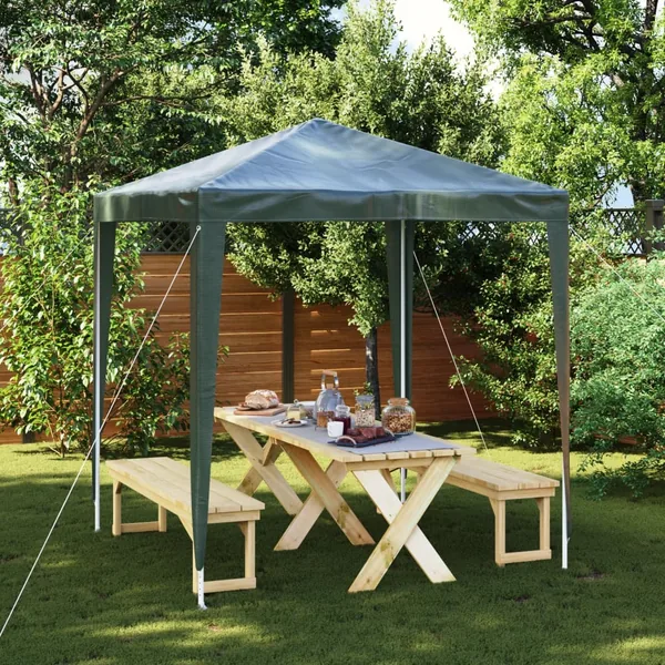 Tente de réception professionnelle 2x2 m Vert