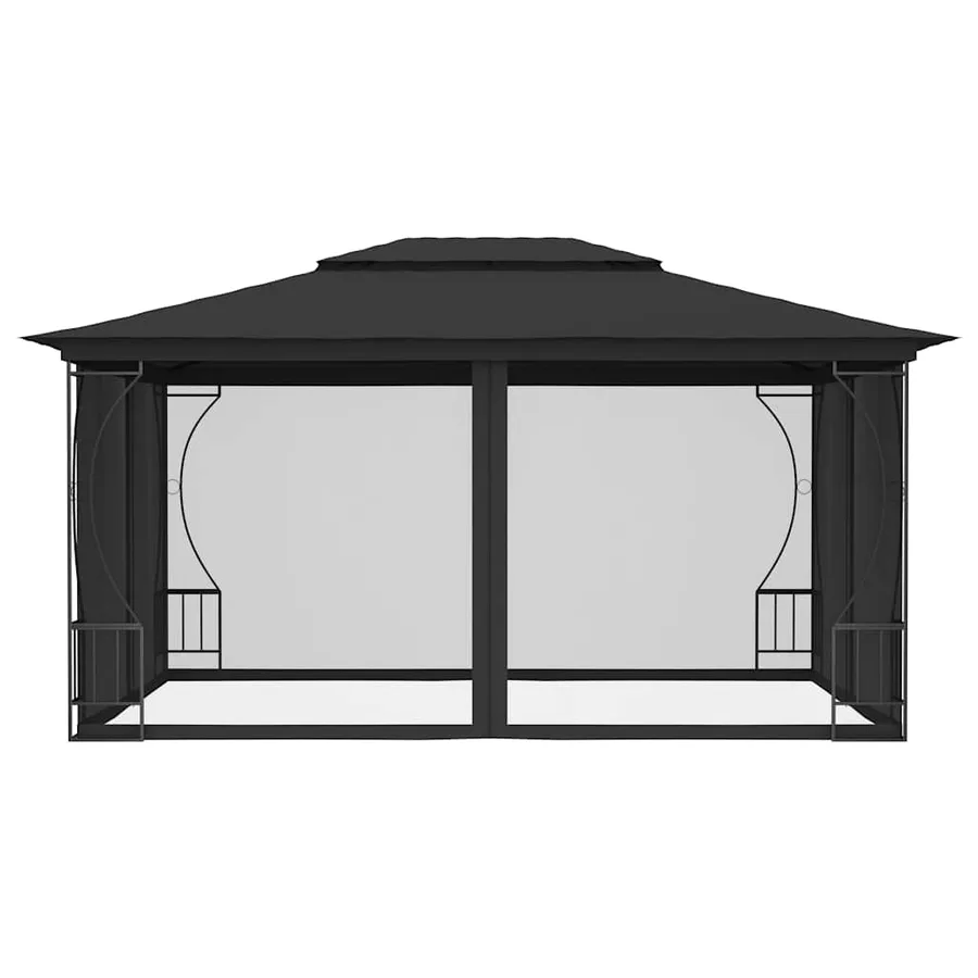 Tonnelle avec moustiquaire 300x400x265 cm Anthracite - 4