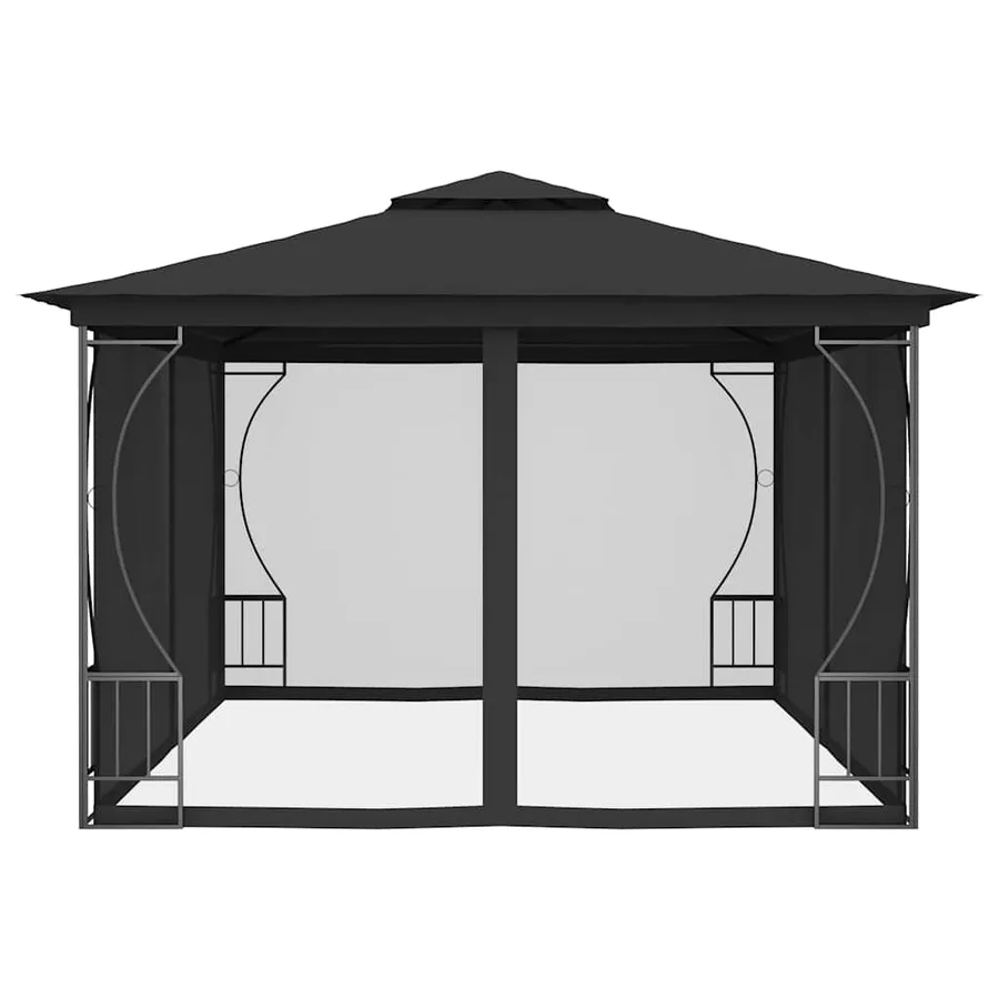 Tonnelle avec moustiquaire 300x400x265 cm Anthracite - 5