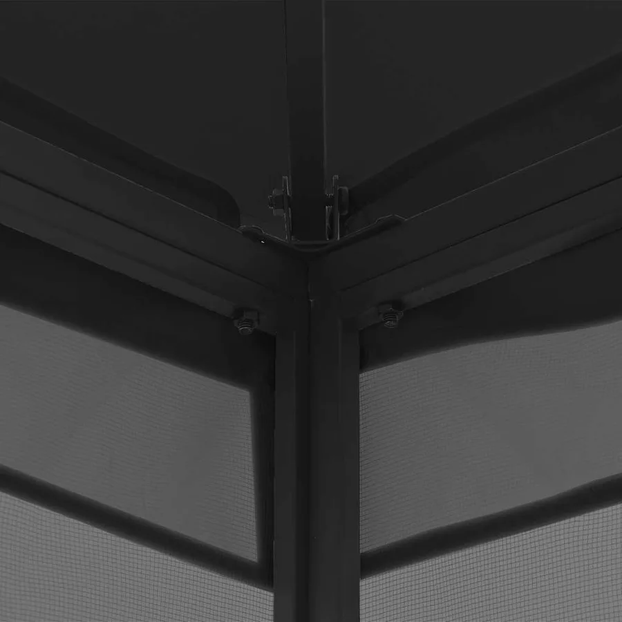 Tonnelle avec moustiquaire 300x400x265 cm Anthracite - 6