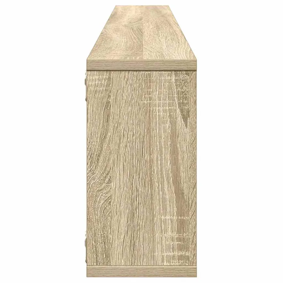 Étagères cube murales 4 pcs chêne sonoma bois d'ingénierie - 7