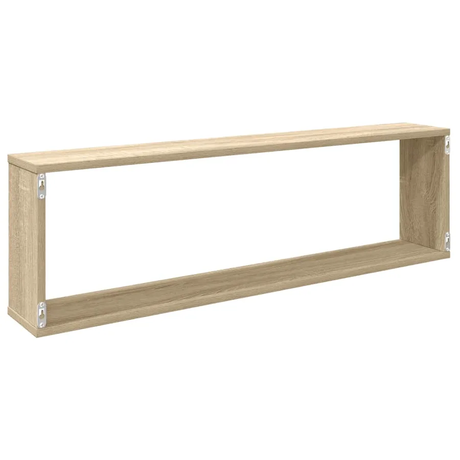 Étagères cube murales 4 pcs chêne sonoma bois d'ingénierie - 8