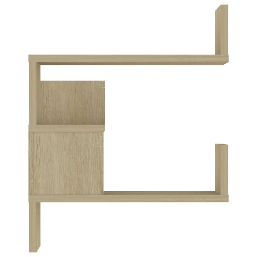Étagère d'angle murale Chêne Sonoma 40x40x50 cm bois ingénierie - 4