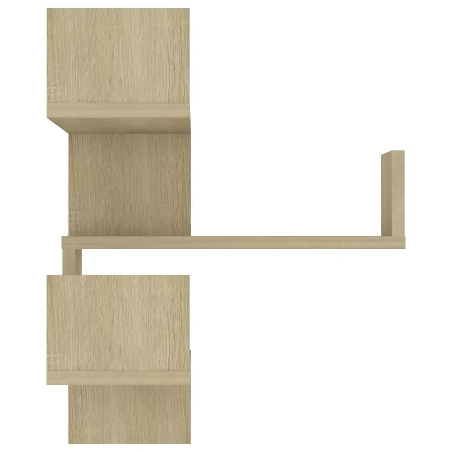 Étagère d'angle murale Chêne Sonoma 40x40x50 cm bois ingénierie - 5