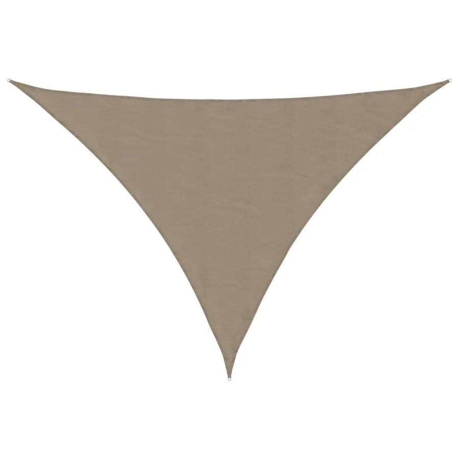 Voile de parasol tissu oxford triangulaire 3x3x4,24 m taupe - 2