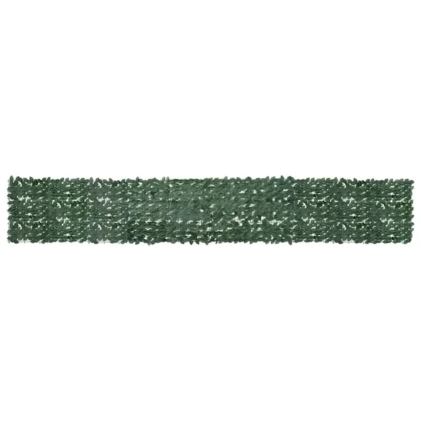 Écran de balcon avec feuilles vert foncé 500x75 cm