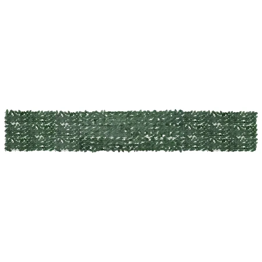 Écran de balcon avec feuilles vert foncé 500x75 cm