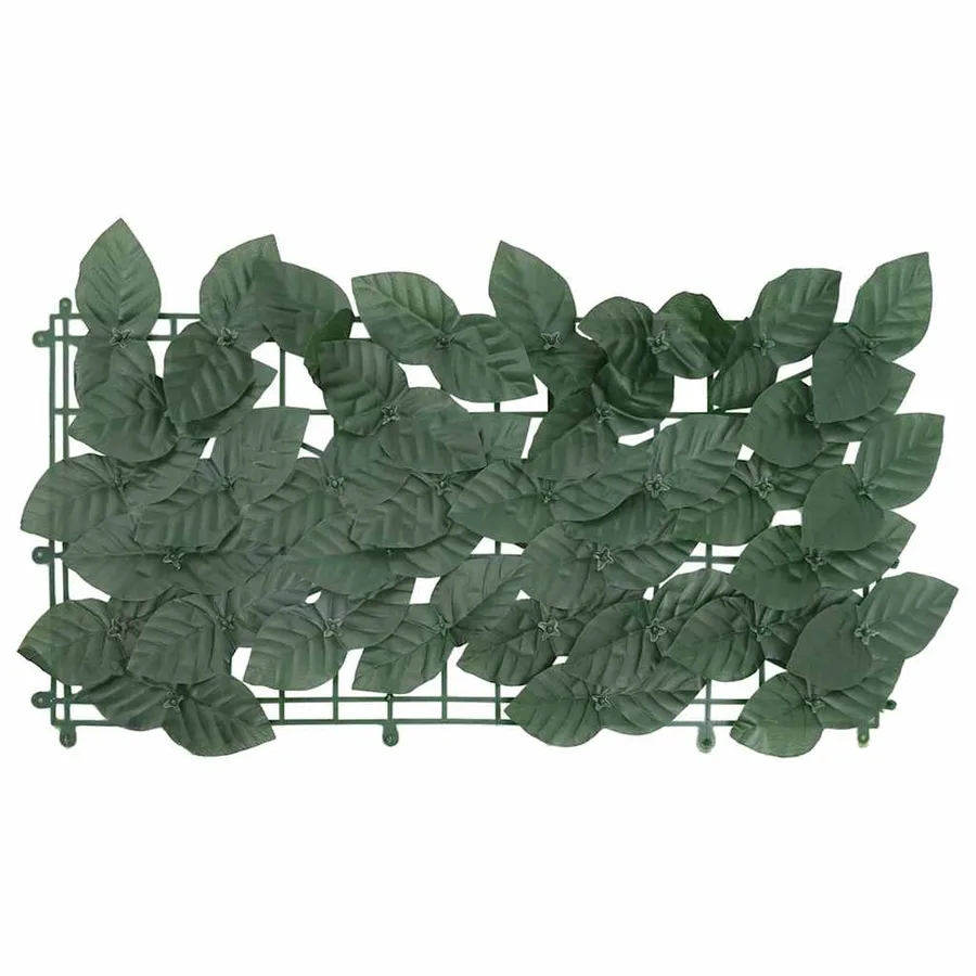 Écran de balcon avec feuilles vert foncé 500x75 cm - 2