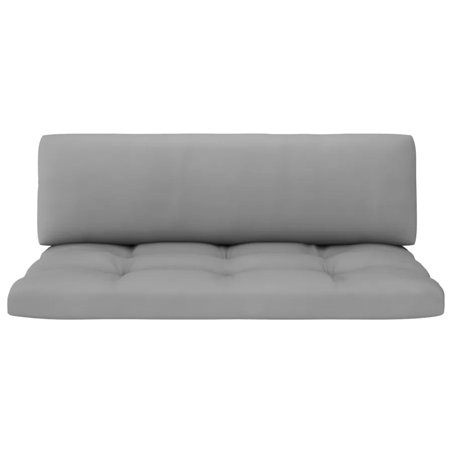 Canapé central palette de jardin Blanc Bois de pin imprégné - 6