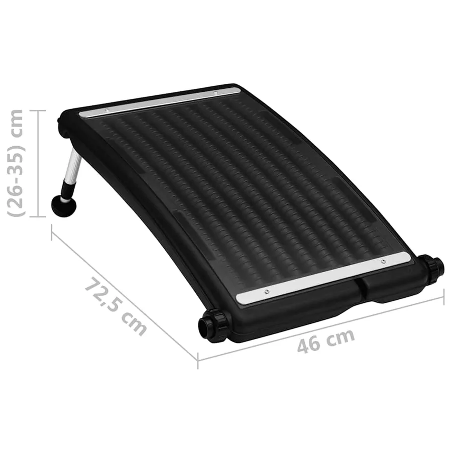 Panneaux de chauffage solaire de piscine courbés 3pcs 72,5x46cm - 11