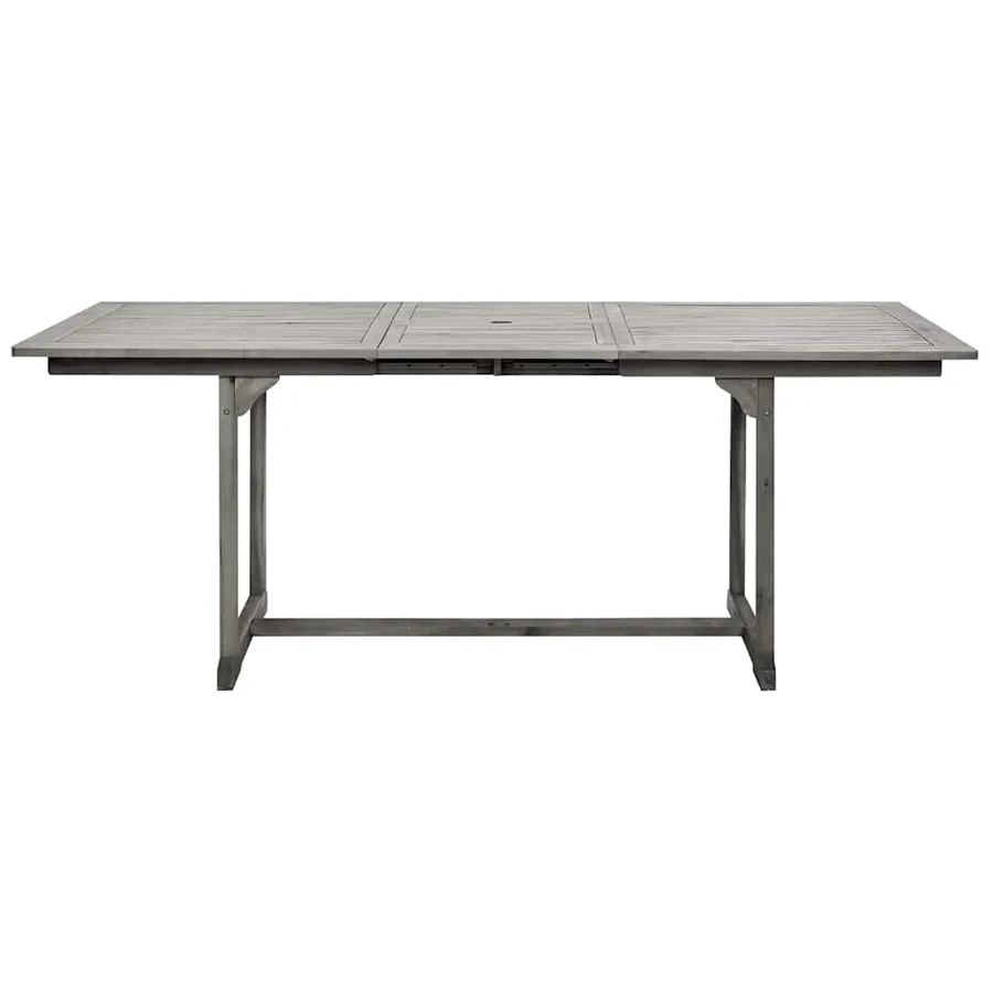 Table à dîner de jardin (150-200)x100x75cm Bois d'acacia massif - 5