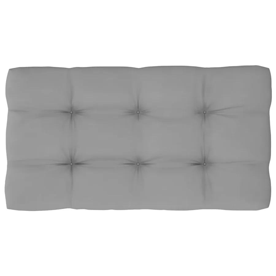Canapé central palette de jardin Gris Bois de pin imprégné - 8