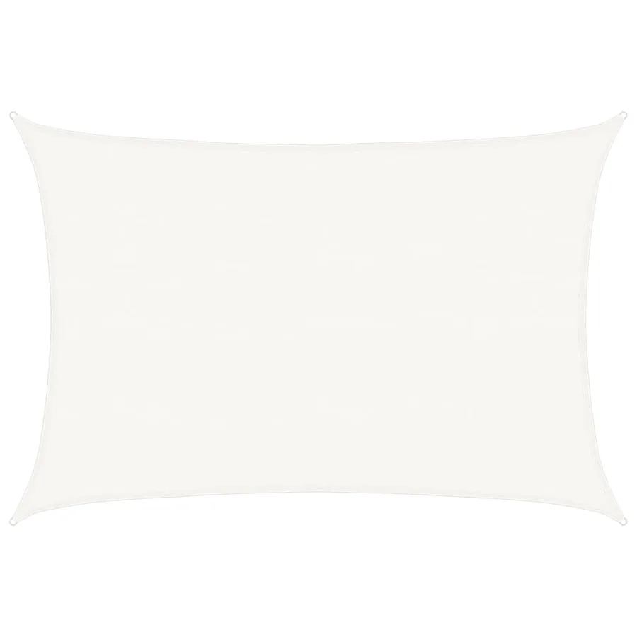Voile d'ombrage 160 g/m² Blanc 5x6 m PEHD - 2