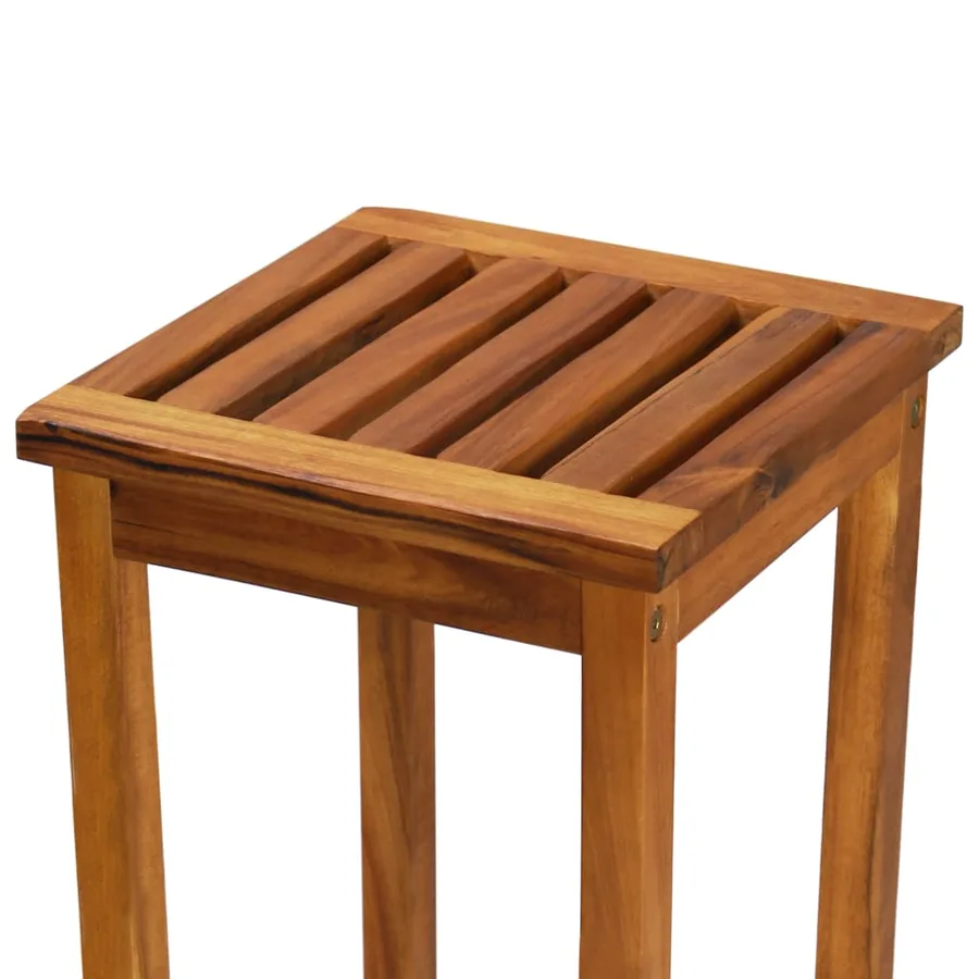 Tabourets de bar lot de 2 bois d'acacia massif - 7