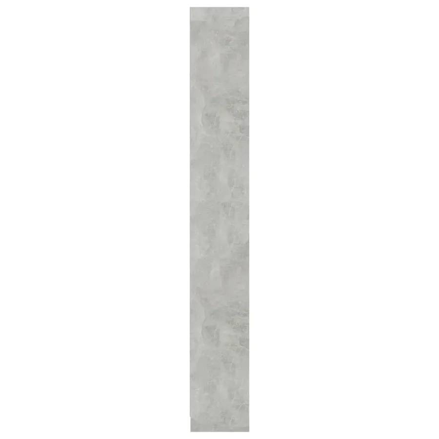 Bibliothèque à 5 niveaux Gris béton 40x24x175cm Bois ingénierie - 5