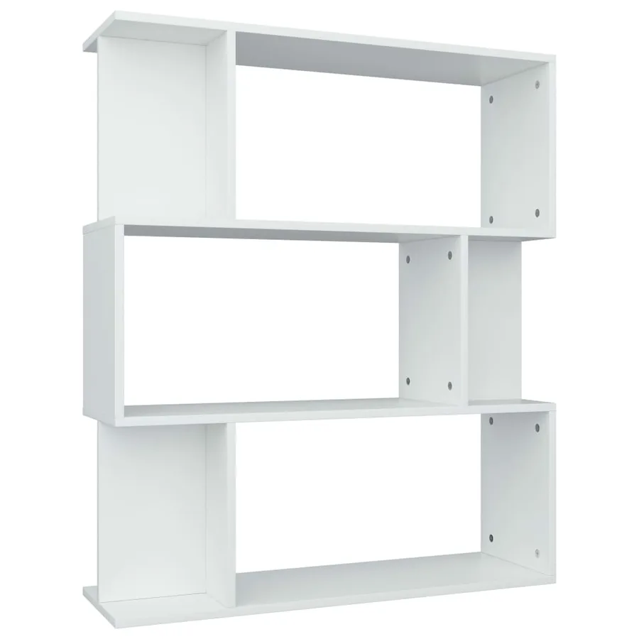 Bibliothèque/Cloison Blanc 80x24x96 cm Bois d'ingénierie - 2