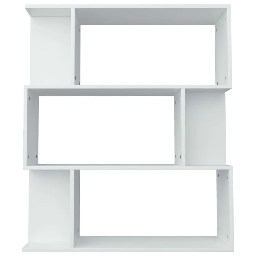 Bibliothèque/Cloison Blanc 80x24x96 cm Bois d'ingénierie - 6