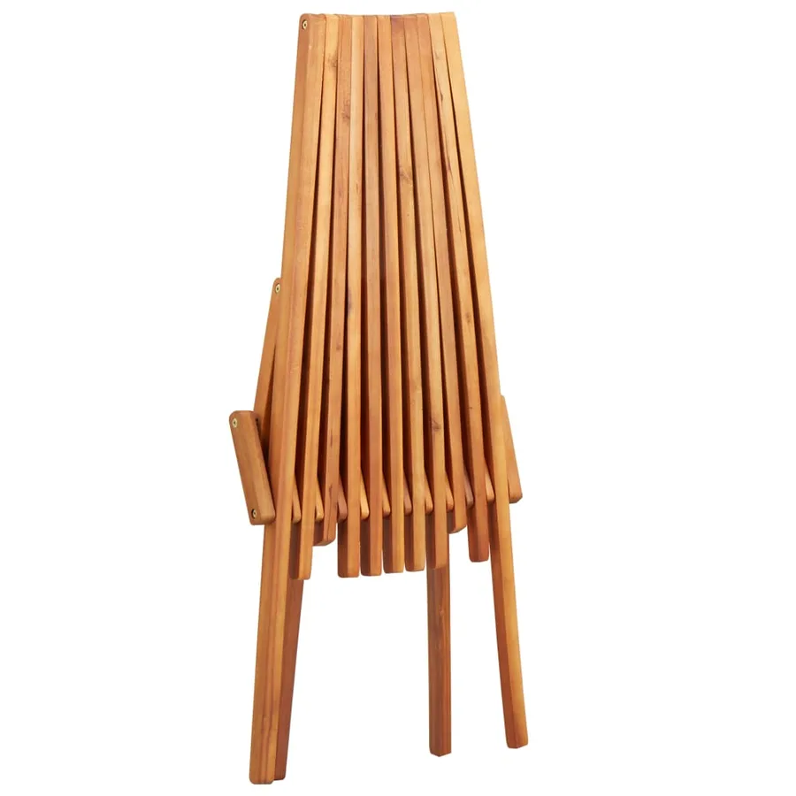 Chaise pliable d'extérieur Bois d'acacia solide - 5