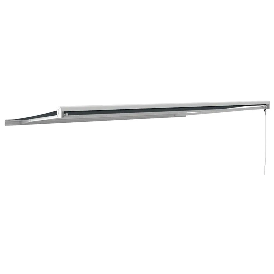 Auvent rétractable anthracite 5x3 m tissu et aluminium - 5
