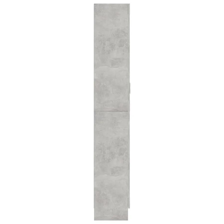 Armoire à vitrine Gris béton 82,5x30,5x185 cm Bois ingénierie - 6