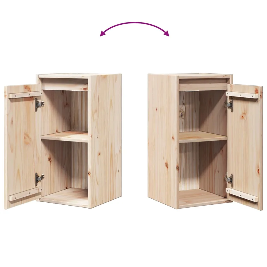 Armoire murale 30x30x60 cm Bois de pin massif - 8