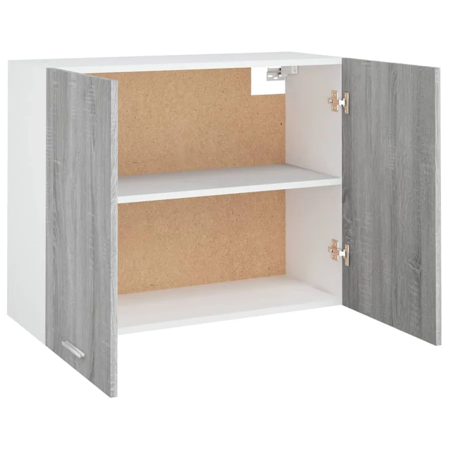 Armoire suspendue "Lyon" Gris Sonoma 80 x 31 x 60 cm Bois d'ingénierie - 6