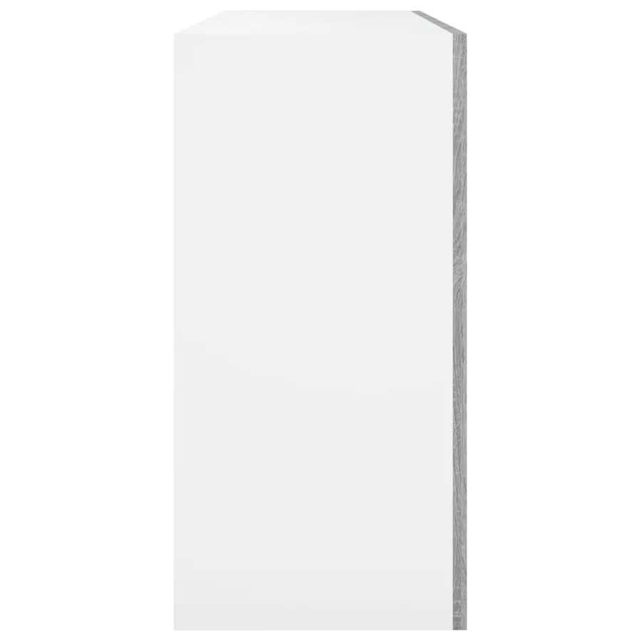 Armoire suspendue "Lyon" Gris Sonoma 80 x 31 x 60 cm Bois d'ingénierie - 7