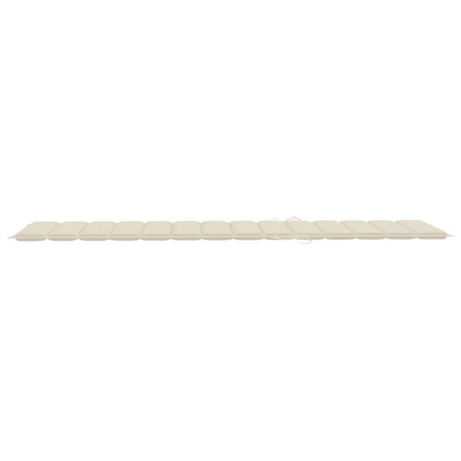 Chaise longue de jardin avec coussin Bois d'acacia solide - 17