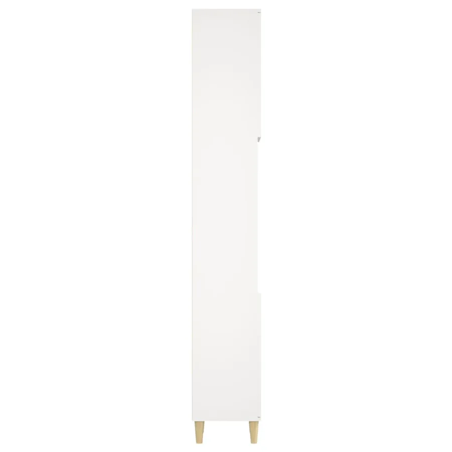 Armoire de salle de bain blanc 30x30x190 cm bois d'ingénierie - 8