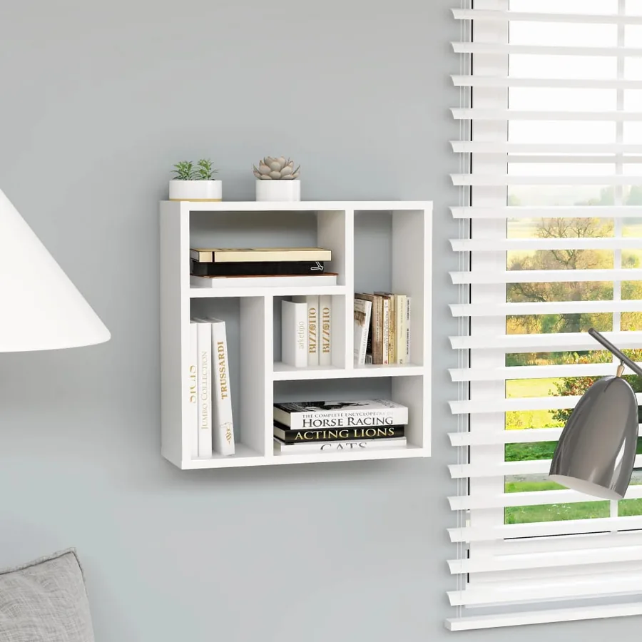 Étagère murale Blanc 45x16x45 cm Bois d’ingénierie