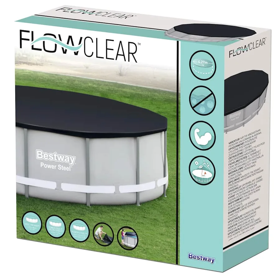 Bestway Couverture de piscine Flowclear 427 cm - 9