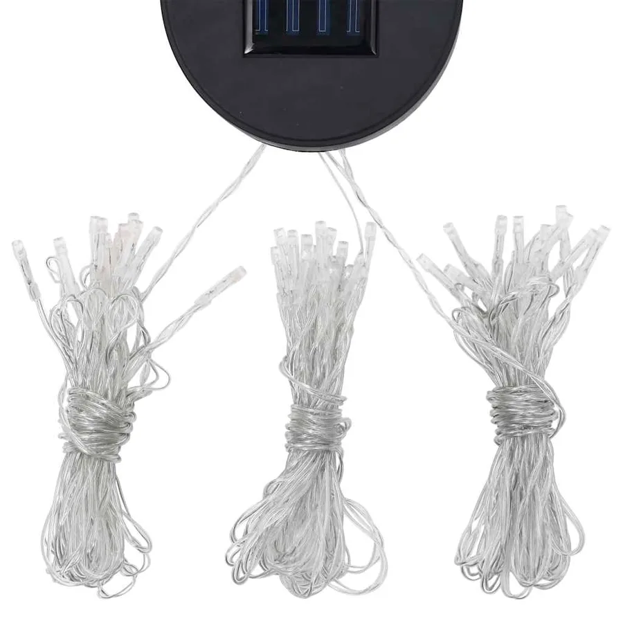 Tonnelle avec double toit et lumières LED 3x4 m Taupe - 9