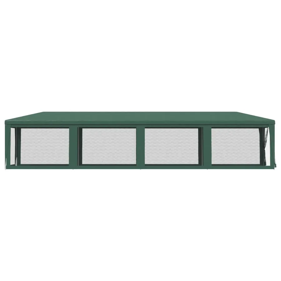 Tente de fête et 10 parois latérales en maille Vert 3x12 m PEHD - 4