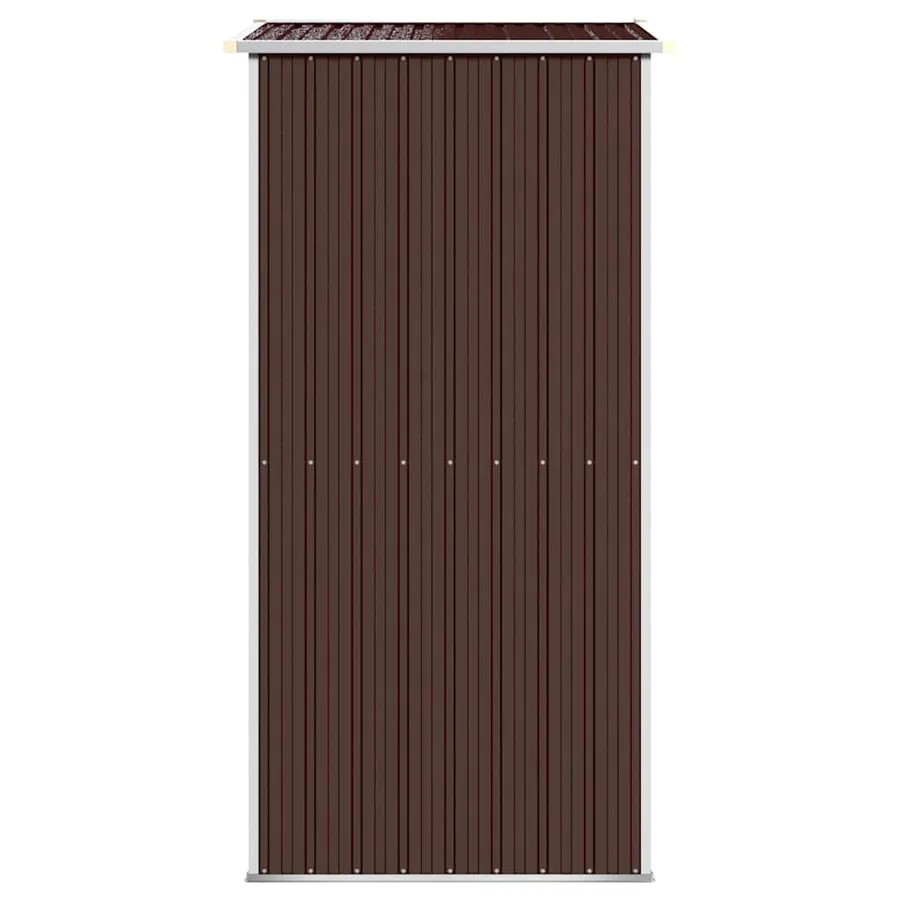 Abri de jardin Marron foncé 192x108x223 cm Métal galvanisé - 5