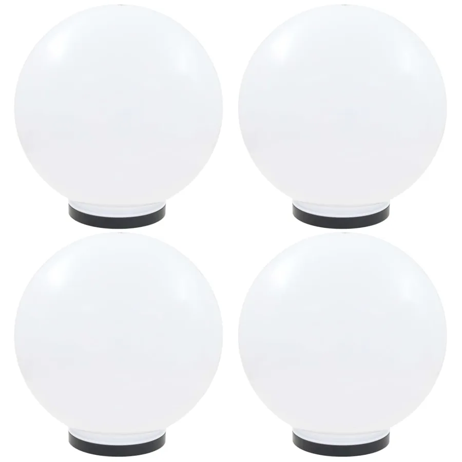 Lampes à LED sous forme de boule 4 pcs Sphérique 40 cm PMMA