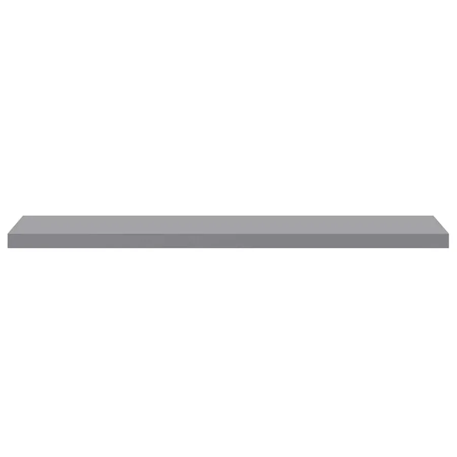 Étagères murales flottantes 2 pcs gris 120x23,5x3,8 cm MDF - 7