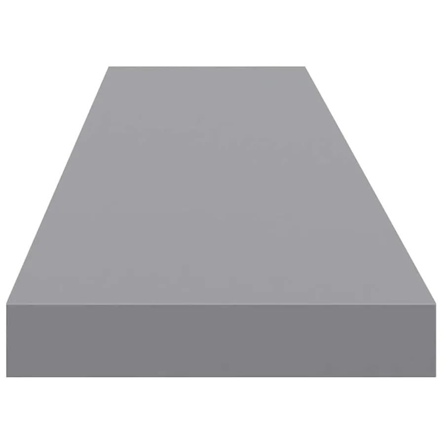 Étagères murales flottantes 2 pcs gris 120x23,5x3,8 cm MDF - 8